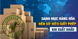 Danh mục hàng hóa phải xin giấy phép xuất khẩu, nhập khẩu mới nhất 2026