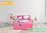 Bộ chăn ga gối Everon Baby set - cat