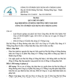 Tài liệu đại hội cổ đông 2025