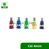 Jack bắp chuối cái 4mm các màu loại bắt vỏ máy hàng tốt đảm bảo chất lượng