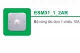 ESM31_2_3AR BỘ CÔNG TẮC ĐƠN 2 CHIỀU 10A, MẶT KIM LOẠI SCHNEIDER