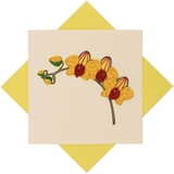 thiệp hoa handmade 07 (thiệp giấy cuộn)