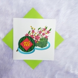 Thiệp giấy xoắn Năm Mới 013