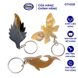 Móc Treo Chìa Khóa Bằng Sừng HAHANCO Hình Dáng Đáng Yêu - OTH008