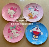 DĨA NHỰA HOẠT HÌNH KITTY, DORAEMON, MELODY