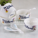 BỘ CHÉN + MUỖNG SỨ DISNEY