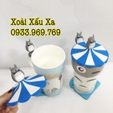 LY SỨ HOẠT HÌNH NẮP DẺO + LÓT LY