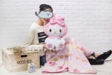 GỐI MỀN GẤU BÔNG THỎ MY MELODY (size mền 1m*1m60cm) size gấu 40cm