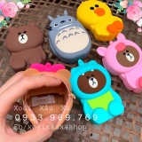 MÓC KHOÁ VÍ DÂY KÉO SILICONE LINE FRIENDS