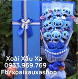 BÓ HOA HỒNG GẤU BÔNG STITCH