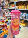 ly nước nhựa kèm ống hút hình gấu pooh ( thể tích: 480ml)