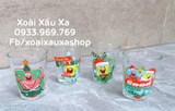 SET 4 LY THUỶ TINH HOẠT HÌNH SPONGEBOB