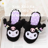 Dép gấu bông thỏ Kuromi Sanrio ( freesize 35-38 )