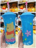 ly nước nhựa kèm ống hút hình gấu pooh ( thể tích: 480ml)