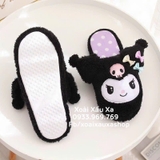 Dép gấu bông thỏ Kuromi Sanrio ( freesize 35-38 )