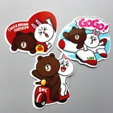 Sticker dán gấu Line