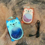 QUẠT SẠC CÓ ĐÈN HELLO KITTY