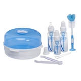 Combo 3 bình sữa 1-120ml, 2-240ml cổ thường,cọ bình,hộp tiệt trùng bình sữa