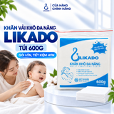 Khăn khô đa năng cho bé LIKADO 600g (15x20)
