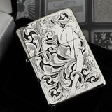 Zippo bạc 925 cô gái