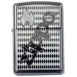 Zippo khắc 2 zippo lửa xéo