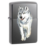 Zippo black ice sói 769