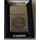 Zippo Mỹ khắc huy hiệu Mỹ Army