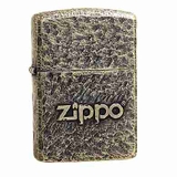 Zippo nổi chữ vỏ dày cổ