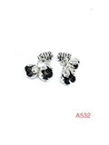 Charm tròn trời đính đá treo bạc s925 T113