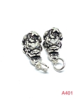 Charm bạc ống chú chữ dài A326