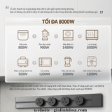 Combo Ổ cắm thanh ray CHARGEE 60cm + 4 ổ đa năng led điểm + 1 ổ type C T60-4S1-1S2