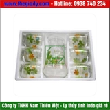 Bộ bình ly thủy tinh eo 03