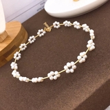 Chuỗi vòng cổ Ngọc trai Tự nhiên Cao cấp Choker - Chuỗi kết chùm hoa - SEVENLOVE PEARL (3-5ly) - CTJ1405A