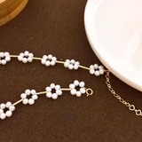 Chuỗi vòng cổ Ngọc trai Tự nhiên Cao cấp Choker - Chuỗi kết chùm hoa - SEVENLOVE PEARL (3-5ly) - CTJ1405A