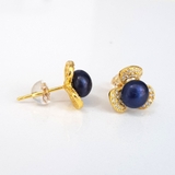 Bông hoa khuyên tai nữ Kiểu nụ Cỏ ba lá  TRIFOLIUM PEARL(7ly) - CTJ0107