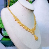 Vòng cổ Ngọc trai tự nhiên Cao cấp hạt lệch Mix phale - Crystal Pearl (6-7ly) - CTJ0110
