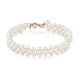 Bộ vòng cổ Ngọc trai Thiên nhiên Cao cấp 2M - Kiểu choker tết hàng - CHOK PEARL (4ly) - CTJ0213