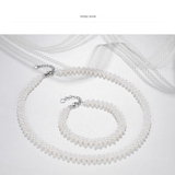 Bộ vòng cổ Ngọc trai Thiên nhiên Cao cấp 2M - Kiểu choker tết hàng - CHOK PEARL (4ly) - CTJ0213