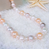 Vòng cổ Ngọc trai nước ngọt thiên nhiên Cao cấp - ChuỗI đơn tròn - Quyền quý cao sang - ATHENA PEARL (9-10ly) - CTJ0512