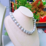Vòng cổ Ngọc trai nước ngọt Thiên nhiên Cao cấp - ChuỗI đơn sang trọng - SMOG PEARL (12-13y) - CTJ3211