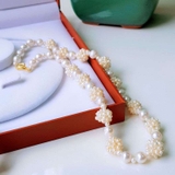 Vòng cổ Ngọc trai nước ngọt Thiên nhiên Cao cấp - ChuỗI đơn kết chùm dâu - KAITY PEARL (3-8ly) - CTJ3611