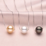 Dây chuyền ngọc trai nước ngọt Thiên nhiên Cao cấp - Mặt tròn đơn - SINGLE PEARL (9-11ly) - CTJ4210