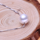 Dây chuyền ngọc trai nước ngọt Thiên nhiên Cao cấp - Mặt tròn đơn - SINGLE PEARL (9-11ly) - CTJ4210