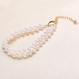 Vòng tay ngọc trai thiên nhiên Cao cấp Chuỗi đan hạt tròn Tets Pearl(5ly)- CTJ6608