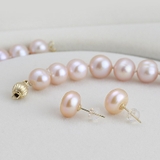 Bộ Trang Sức Ngọc Trai Nước Ngọt Thiên Nhiên - Chuỗi đơn truyền thống CLASSA PEARL (9-10ly) - CTJ2212