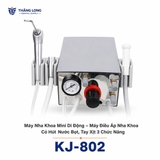 Máy Nha Khoa Mini Di Động KJ-802 – Máy Điều Áp Nha Khoa Có Hút Nước Bọt, Tay Xịt 3 Chức Năng