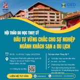 Hội Thảo “Du Học Thụy Sĩ – Đầu Tư Vững Chắc Cho Sự Nghiệp Ngành Khách Sạn & Du Lịch”