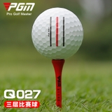 12 Quả Bóng Thi Đấu Golf 3 Lớp, 3 Đường Ngắm Tăng Độ chính Xác Cho Đường Bóng, Bay Xa, Độ Xoáy Thấp - PGM Golf Ball - Q027