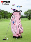 Túi Gậy Golf 4 Bánh Xe Nắp Cứng Cao Cấp - PGM 4 Wheels Retractable Golf Bag - QB135