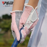 Găng Tay Golf Nữ Vải Sợi Co Dãn Chống Trượt - PGM Women's Cotton Golf Gloves - ST020